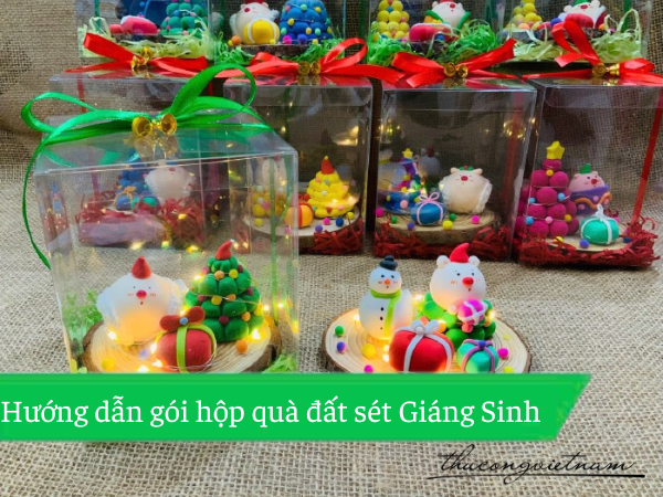 Hướng Dẫn Gói Hộp Quà Đất Sét Giáng Sinh